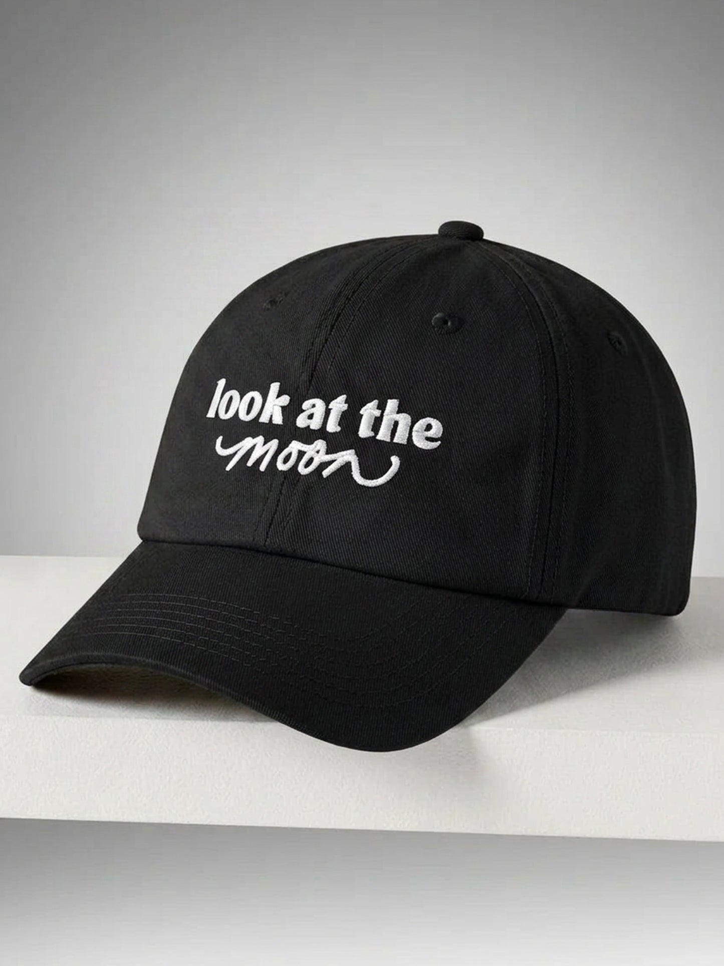 The Look at the Moon Hat (Midnight Sky Black)