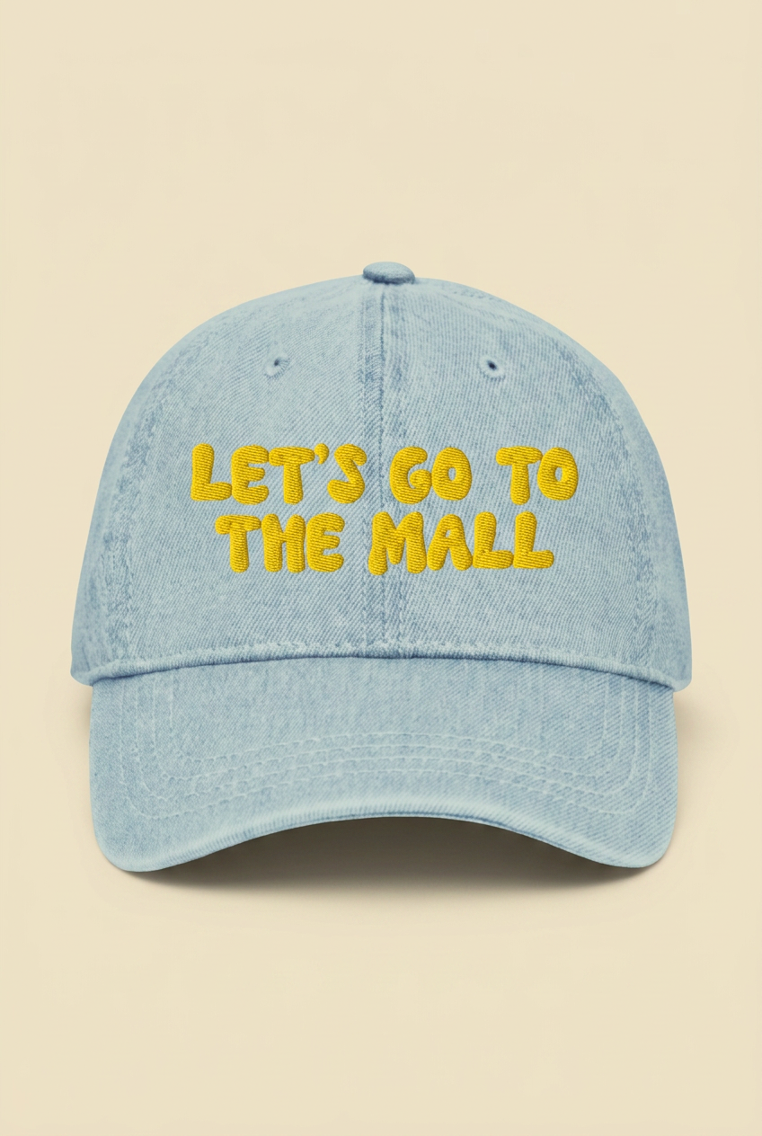 The Let's Go to the Mall Hat (Y2K Denim Edition)